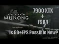 7900 XTX vs Black Myth Wukong - Int8 FSR4 + 4K + Cinematic + FULL RT