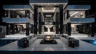 Download Lagu Breathtaking Luxurious Ultra-Modern Black Marble Mega Mansion with Beautiful Architectural Designs. MP3