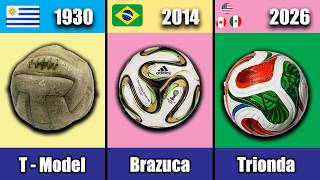 Evolution of Every FIFA World Cup Ball (1930–2026) | Complete History of World Cup Match Balls 🏆