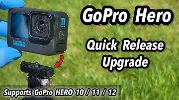 Quick Release Upgrade for GoPro HERO 10 / 11 / 12 - using GoPro HERO 13 Black folding fingers 📸