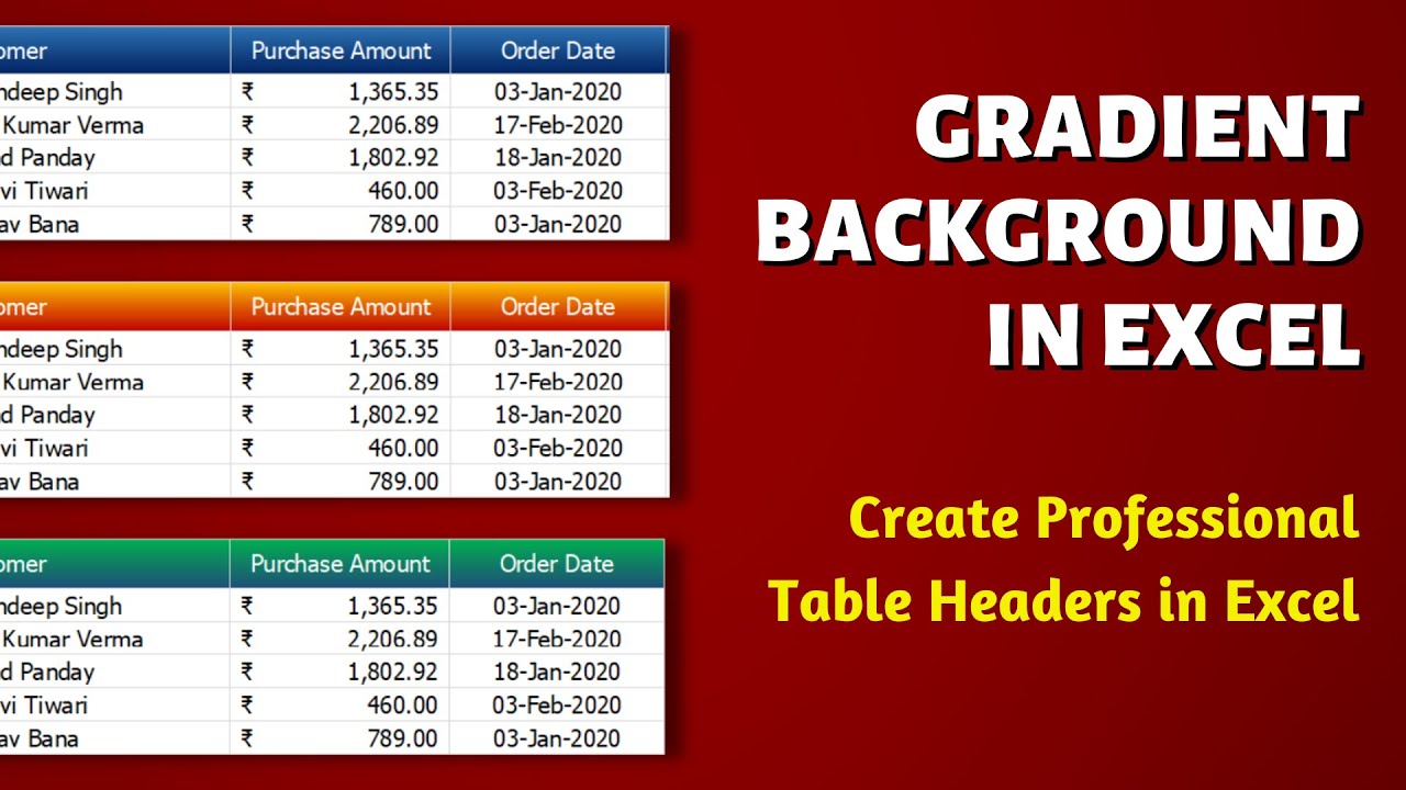 Nền Gradient cho đầu bảng dữ liệu: Đầu bảng dữ liệu của chúng tôi với nền Gradient đầy màu sắc sẽ làm tăng tính thẩm mỹ cho trang web của bạn. Hãy tưởng tượng những thông tin quan trọng của bạn được hiển thị trên phông nền độc đáo này, chắc chắn sẽ thu hút mọi sự chú ý của khách hàng của bạn.