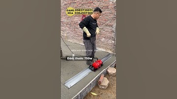 Test thực tế máy đầm thước 120w thước thép 1,5m tại công trình