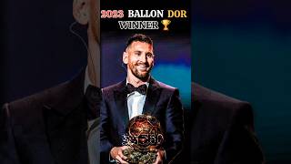 🏆 Ballon d'Or Winner 2023 REVEALED! 🌟 #shorts