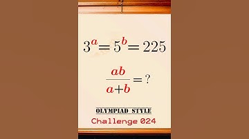 Olympia maths—Challenge 025 #viralmath #exponentialequations  #mathschallenge #mathsproblems