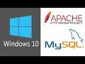 Installing Apache PHP MYSQL on Windows 10