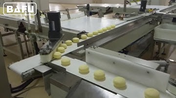 cake, bread, cookies, biscuit automatic packaging machine, flow-pack machine, flow wrapper