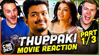 THUPPAKKI Movie Reaction Part 1/3!  | Thalapathy Vijay | Kajal Aggarwal | Vidyut Jammwal