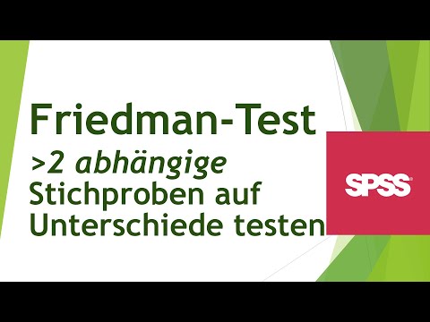 Video: Wofür wird der Friedman-Test verwendet?