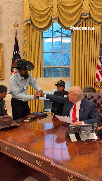 13-year-old brain cancer survivor DJ Daniel meets President Trump in the Oval Office