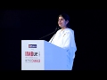 Brahma kumari sister shivani in discourse with the audience at iimbue 2019