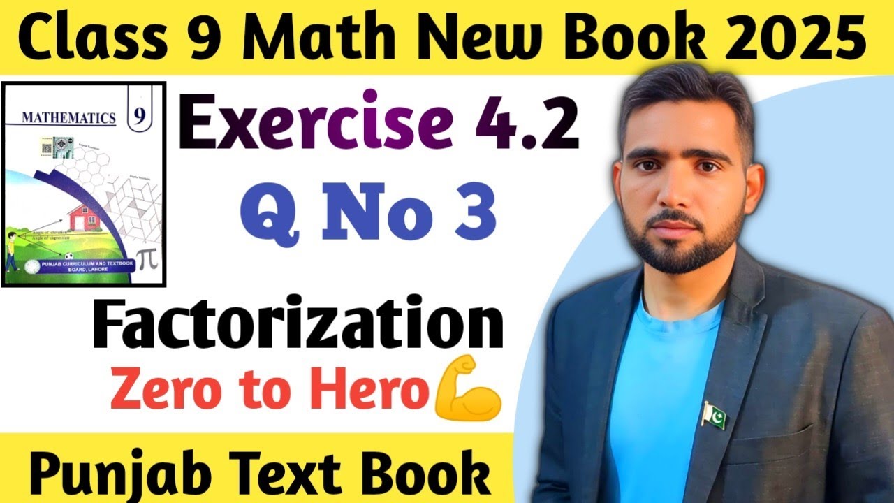 Exercise 4.2 Q No 3 Class 9 Math New Book 2025 | Ex 4.2 Q 3 Class 9th ...