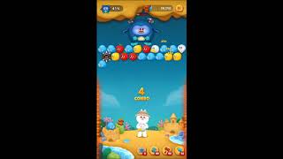 LINE バブル2 STAGE 1635 黄金コニー Golden Cony LINE BUBBLE 2