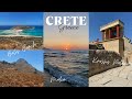 Crete greece 2023  malia  knossos palace  balos beach