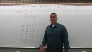 ACCUPLACER Review: Elementary Algebera Problem 67 - Mathematics with Dan Avedikian