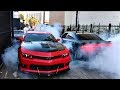HE ALMOST CRASHED! V8s Take Over The Streets Of LA