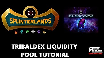 TRIBALDEX LIQUIDITY POOL TUTORIAL