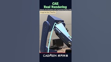 【CADMEN】Robotic Arm Simulation with Augmented Reality (AR) ｜CAE Simulation｜Real Rendering #shorts