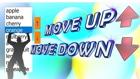 Excel VBA - How to move up and move down Listbox items