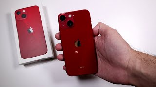 Распакуем iPhone 13 mini - красненький, маленький и за 100к