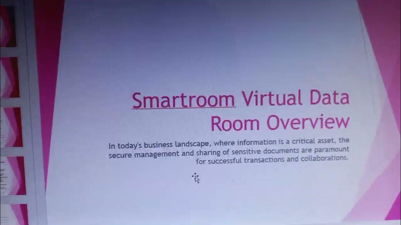 Smartroom Virtual Data Room Overview - YouTube