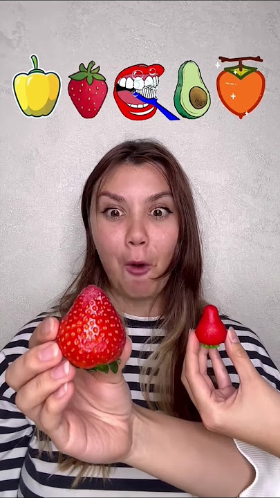 Big or Small challenge🍓🍓😆😝 Gummy toothbrush candy or small avocado?#shorts Best video by Hmelkofm