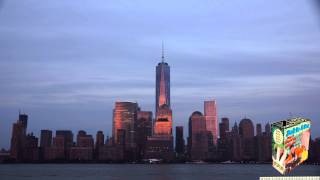 New York City Sun Set and Full Moon Rise Time Lapse Video by Zack In A Box