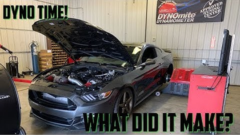 DYNO DAY! Twin Turbo Mustang hits the dyno! What did it make?