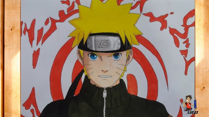 Como Desenhar o Naruto Sétimo Hokage - Passo a Passo 