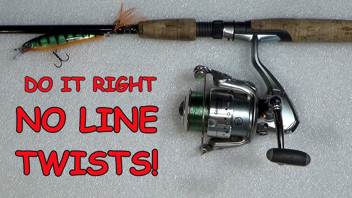 NO MORE LINE TWIST!//EASY Way To RE-SPOOL A SPINNING REEL! 