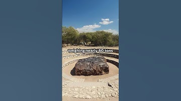 The largest meteorite found on Earth is the Hoba meteorite #shorts #facts #meteorite #spacefacts
