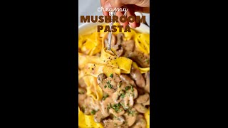 Creamy Mushroom Sauce Pasta 🍄