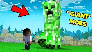 Minecraft, But Mobs are Giant || Minecraft Mods || Minecraft gameplay Tamil