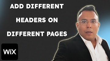 How To Add Different Headers On Different Pages on Wix  { 2025 edition }