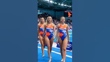 Dutch swimming team entrance #athlete #olympics #beauty #fitness #motivation