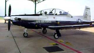 T-6 Texan 2 Engine start.