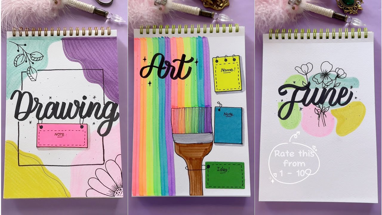 Test Notebook Front Page 12 Aesthetic English Front Page Ideas | Cute & Creative Notebook Covers ...