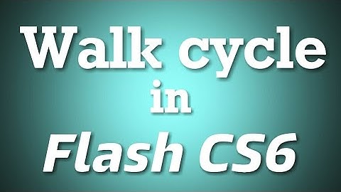 Walk cycle in Flash CS6