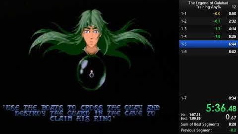 The Legend of Galahad - Training any% Speedrun in 8:31