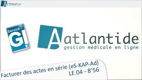 LE 04 - Facturer des actes en série (Service Gestion Intégrale) - Didacticiel