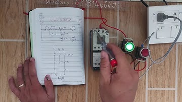 Chi tiết đi dây cho 1 khởi động từ đơn bằng nút nhấn ON/OFF