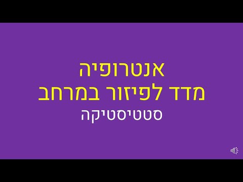 וִידֵאוֹ: איך לחשב אנטרופיות טוחנות?