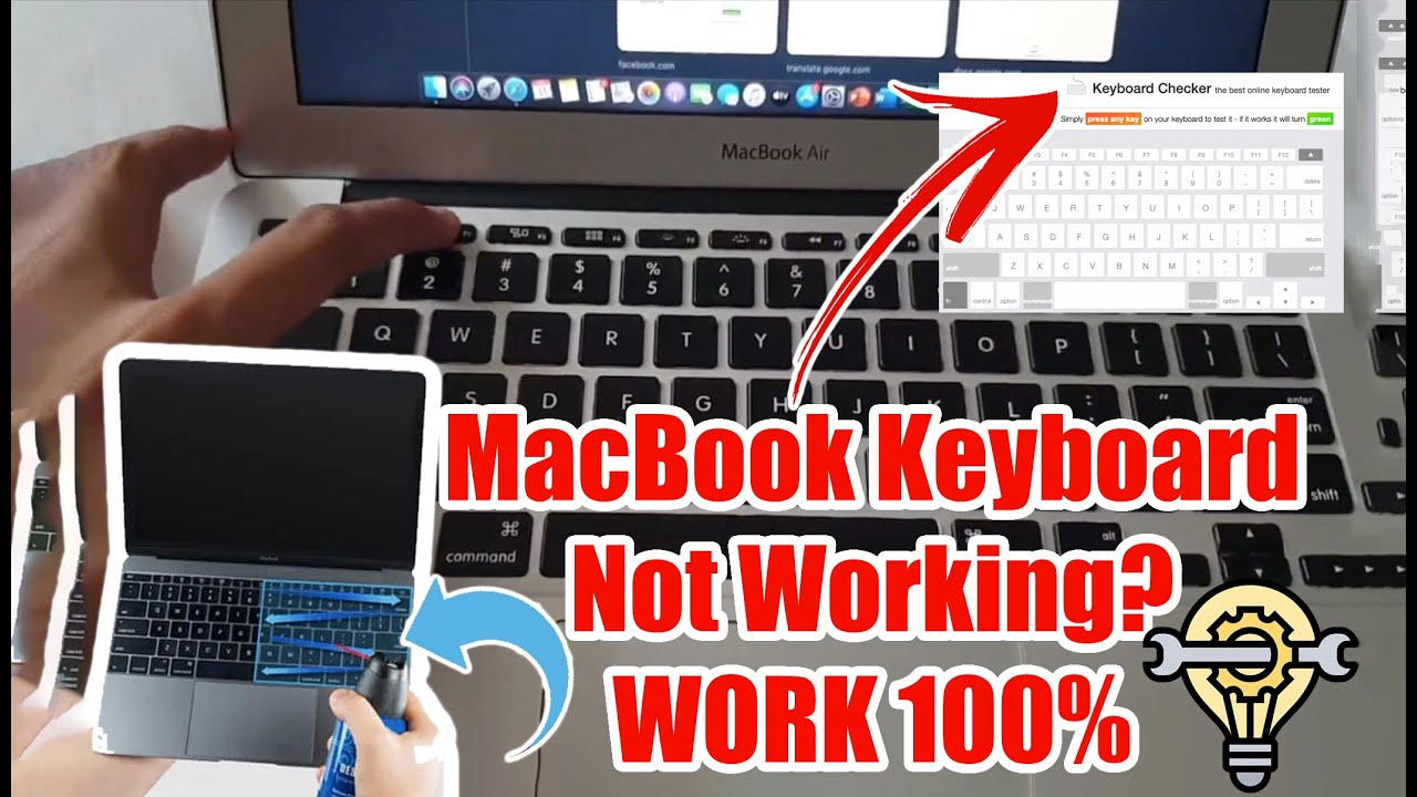 some keys on macbook air keyboard not working