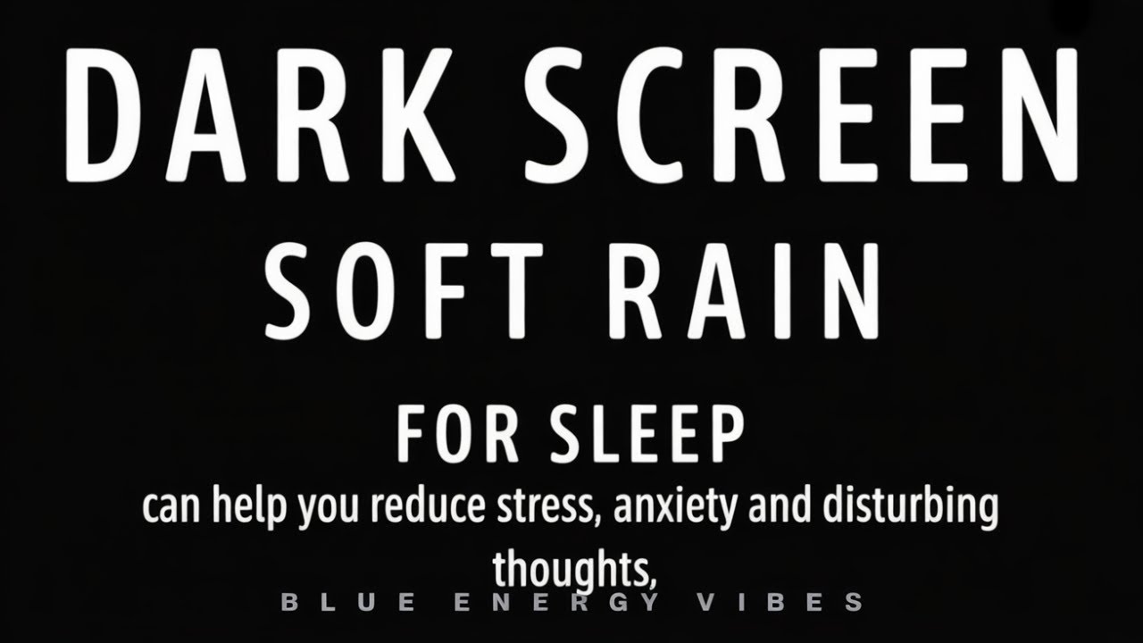 Black Screen Rainstorm 12 Hours for Uninterrupted Sleep