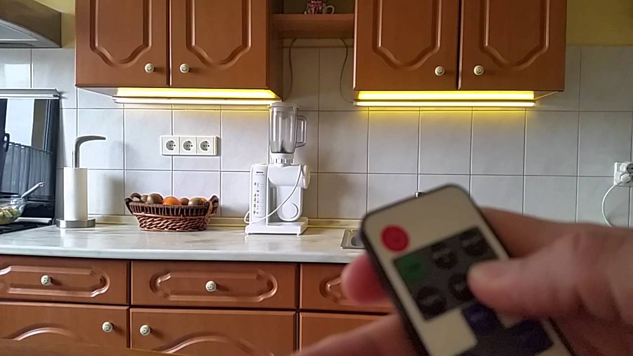 Konyhai led pultvilágítás sarok profillal meleg fehér led ...