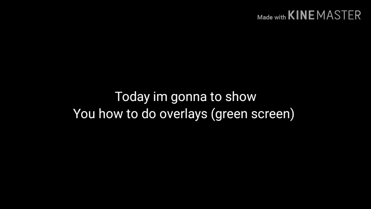 How to do green screen overlays (alight motion) YouTube