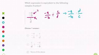 Khan Academy Tutorial: simplify complex fractions