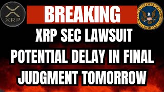 XRP Ripple’s Sealing Motion Faces SEC Opposition, Potential Delays in Final Judgment #bitcoin