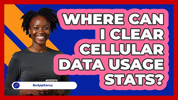 Where Can I Clear Cellular Data Usage Stats?