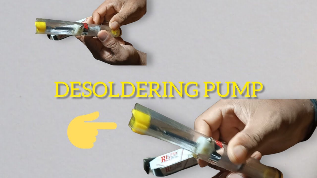 DESOLDERING PUMP Unboxing and Uses YouTube