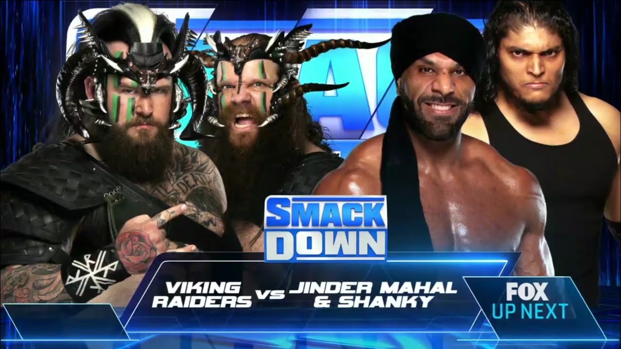 The Viking Raiders Vs Jinder Mahal & Shanky – WWE Smackdown 17/12/2021 (En Español)